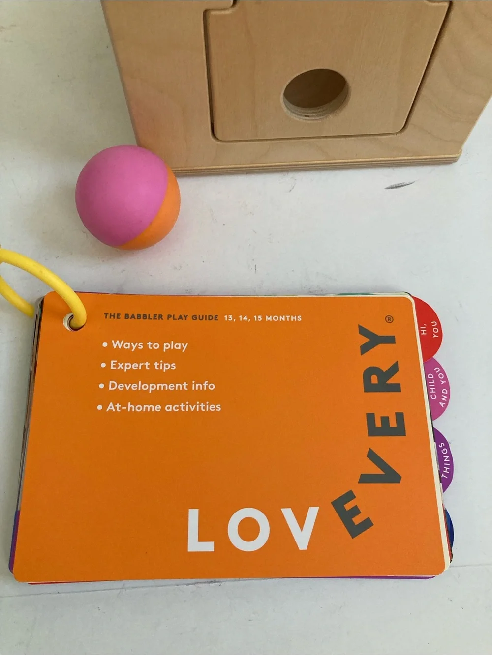Lovery Slide & Seek Ball Run with 1 Ball and Book Montessori